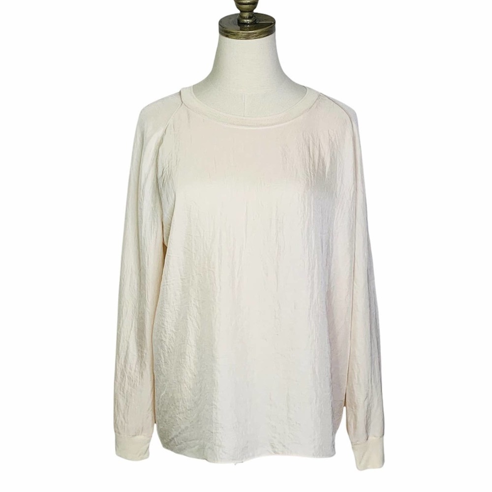 VINCE Large Long Sleeve Blouse Ivory 2415